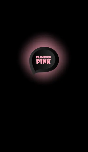 [LINE着せ替え] Flamingo Pink Button In Black V.3 (JP)の画像1