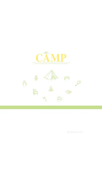 [LINE着せ替え] CAMP moss greenの画像1