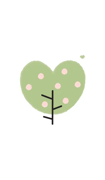 [LINE着せ替え] Lovely heart tree (Crayon version) 27の画像1