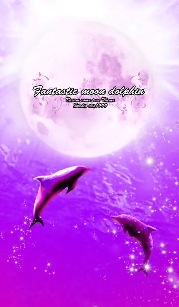 [LINE着せ替え] 運気上昇 Fantastic moon dolphinの画像1