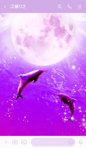 [LINE着せ替え] 運気上昇 Fantastic moon dolphinの画像3