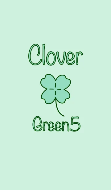 [LINE着せ替え] クローバー グリーン5の画像1