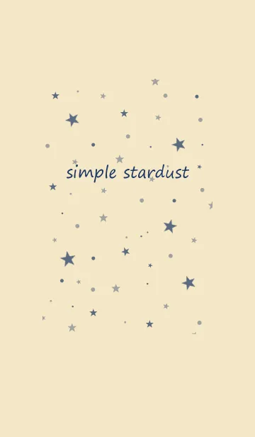 [LINE着せ替え] simple stardust**navy beigeの画像1