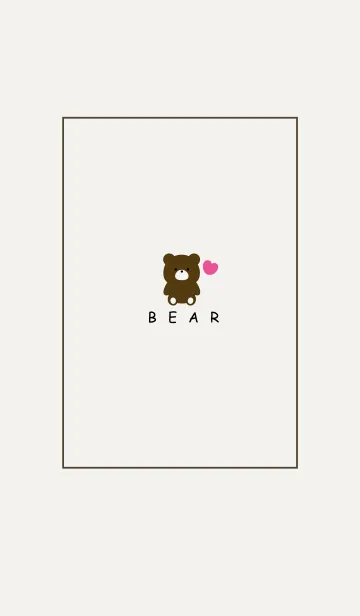 [LINE着せ替え] BEAR -SIMPLE HEART- 27の画像1