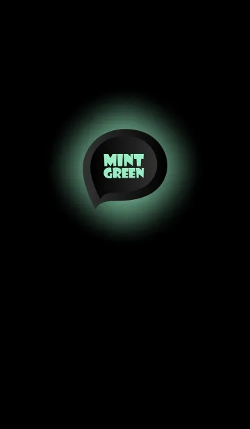 [LINE着せ替え] Mint Green Button In Black V.3 (JP)の画像1