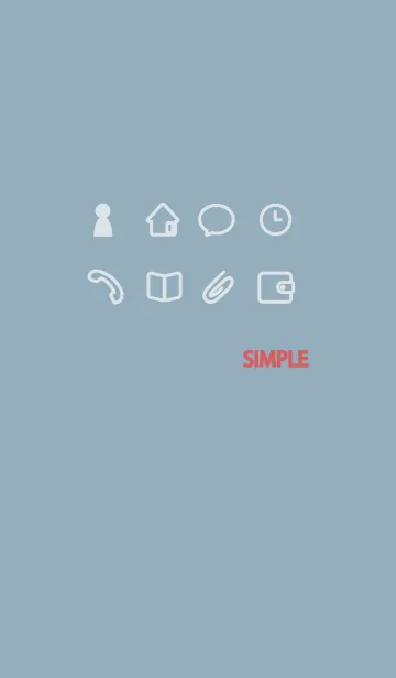 [LINE着せ替え] 大人シンプル/ベージュブルーの画像1