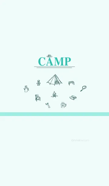 [LINE着せ替え] CAMP nile blueの画像1