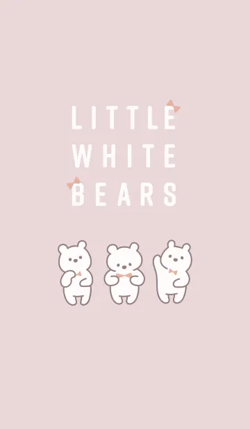 [LINE着せ替え] LITTLE WHITE BEARSの画像1