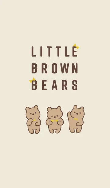 [LINE着せ替え] LITTLE BROWN BEARSの画像1