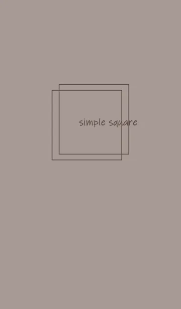 [LINE着せ替え] simple square =greige brown=の画像1