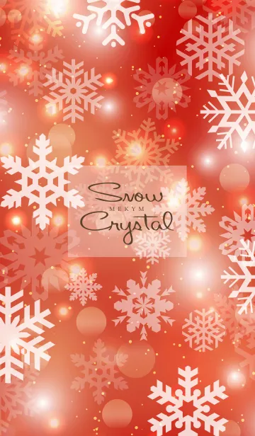 [LINE着せ替え] -Snow Crystal- RED CHRISTMASの画像1
