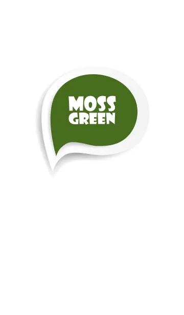 [LINE着せ替え] Moss Green Button In White V.2 (JP)の画像1