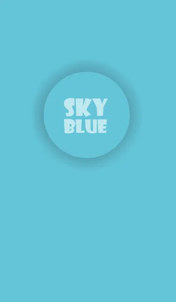 [LINE着せ替え] Love Sky Blue Button V.2 (JP)の画像1