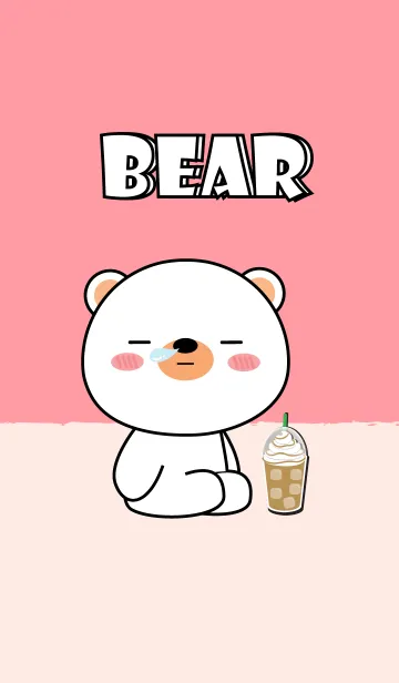 [LINE着せ替え] Sleepy White Bear Theme (JP)の画像1