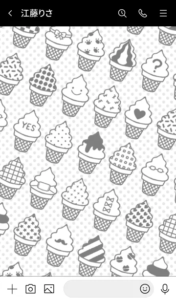 [LINE着せ替え] .;*ICE CREAMS*;.の画像3