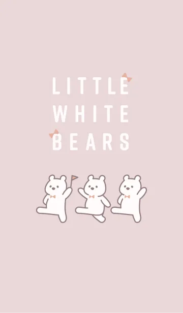 [LINE着せ替え] LITTLE WHITE BEARS_02の画像1
