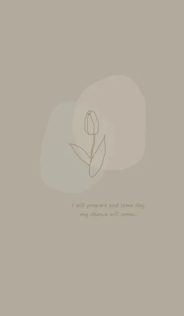 [LINE着せ替え] vintage flower / greigeの画像1