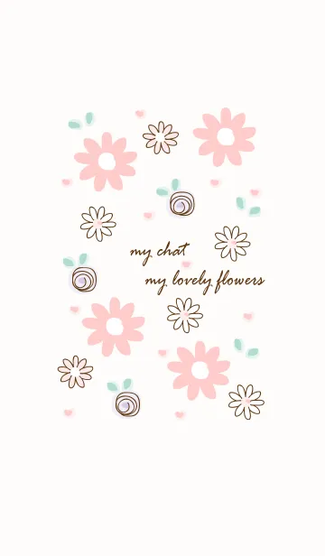 [LINE着せ替え] My chat my lovely flowers 11の画像1