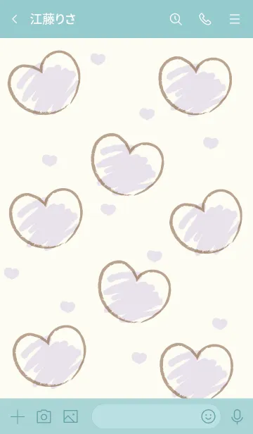 [LINE着せ替え] Sweet mini heart new version 29の画像3