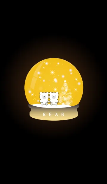 [LINE着せ替え] Snow globe -BEAR- 6の画像1