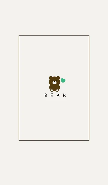 [LINE着せ替え] BEAR -SIMPLE HEART- 30の画像1