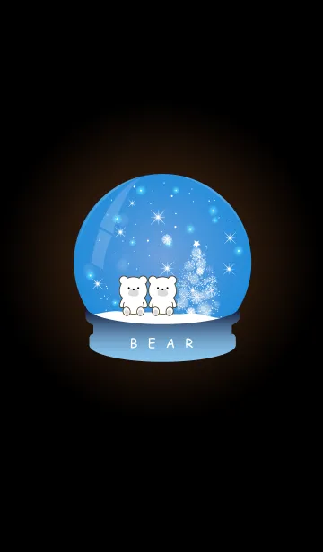 [LINE着せ替え] Snow globe -BEAR- 7の画像1