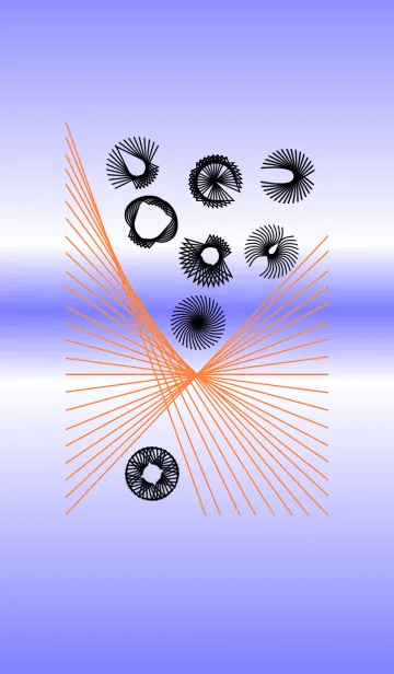 [LINE着せ替え] Geometric figure-winding (streak)の画像1