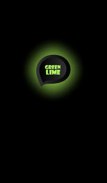 [LINE着せ替え] Lime Green Button In Black V.3 (JP)の画像1