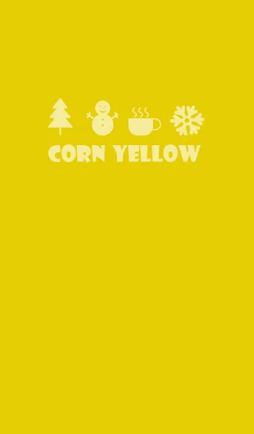 [LINE着せ替え] Corn Yellow Winter Theme (JP)の画像1