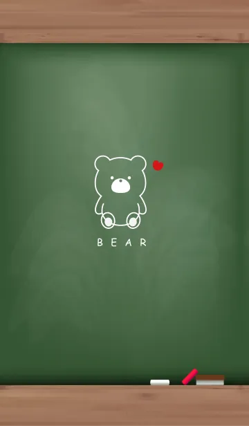 [LINE着せ替え] Black Board BEAR 2.の画像1