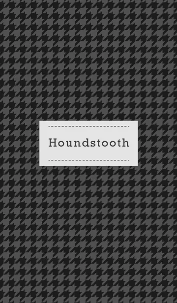 [LINE着せ替え] Houndstooth Black ---TSG---の画像1