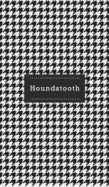 [LINE着せ替え] Houndstooth White ---TSG---の画像1