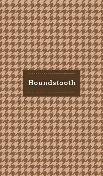 [LINE着せ替え] Houndstooth Brown ---TSG---の画像1