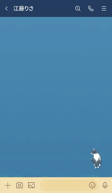 [LINE着せ替え] Simple adult cat 1000の画像3