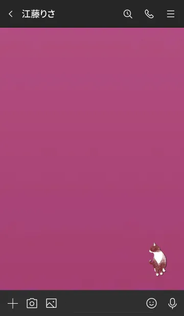 [LINE着せ替え] Simple adult cat 1005の画像3