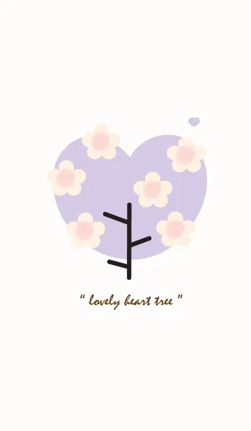 [LINE着せ替え] Lovey heart tree with lovely flower 43の画像1