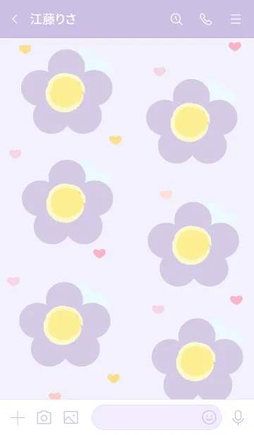 [LINE着せ替え] Lovely mini flower 112 :)の画像3