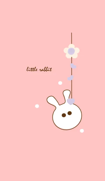 [LINE着せ替え] little rabbit with little heart 40の画像1