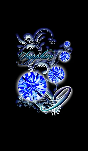 [LINE着せ替え] 誕生石9_9月生まれのサファイアの画像1