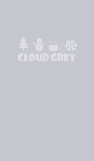 [LINE着せ替え] Cloud Gray Winter Theme (JP)の画像1