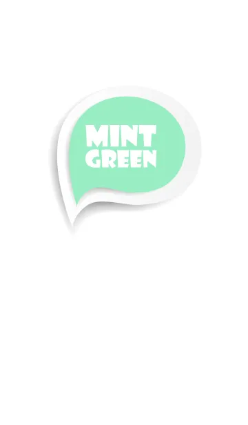 [LINE着せ替え] Mint Green Button In White V.2 (JP)の画像1