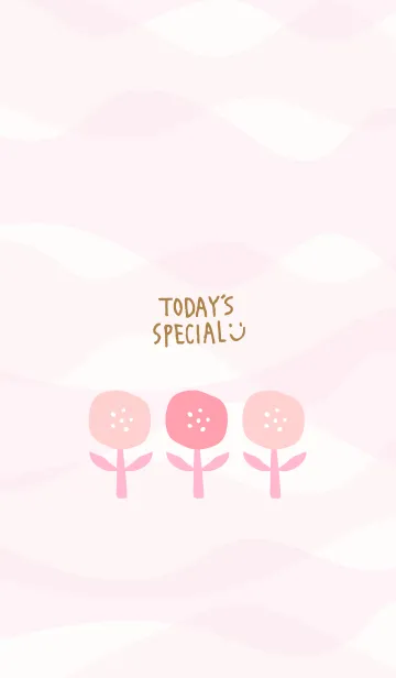 [LINE着せ替え] 3つのピンク色の花 5の画像1