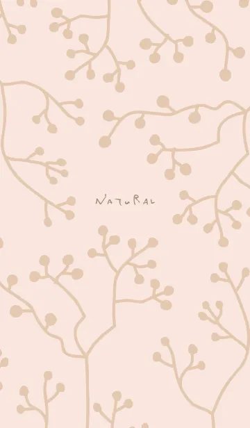 [LINE着せ替え] ナチュラル 枝 ピンク4の画像1