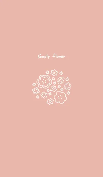 [LINE着せ替え] シンプルな小花 ピンク - simply flowersの画像1