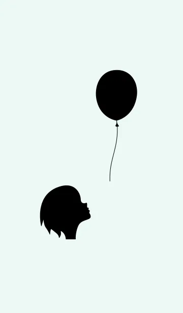 [LINE着せ替え] 風船ガール グリーン5の画像1