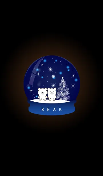 [LINE着せ替え] Snow globe -BEAR- 8の画像1