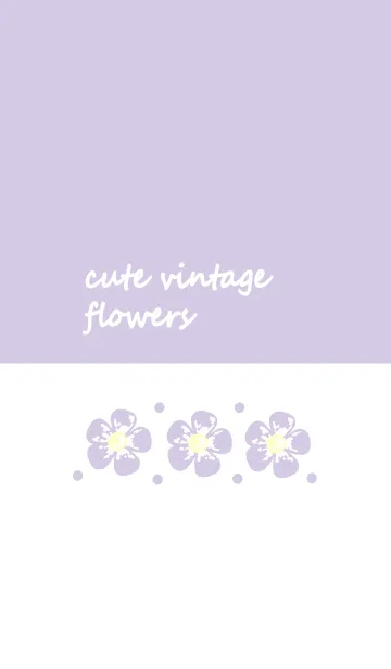 [LINE着せ替え] Cute vintage flower 40 :)の画像1