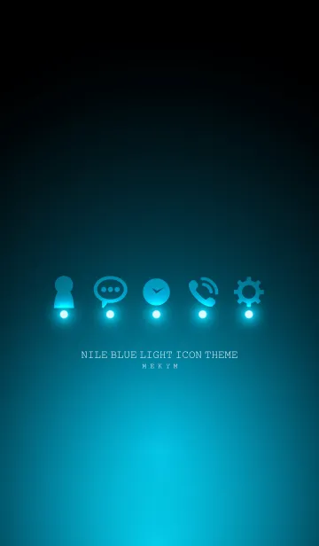 [LINE着せ替え] NILE BLUE LIGHT ICON THEMEの画像1