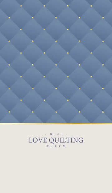 [LINE着せ替え] LOVE QUILTING -DUSKY BLUE- 6の画像1