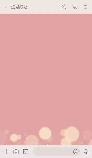 [LINE着せ替え] ベージュとピンク : Premium 着せ替えの画像3